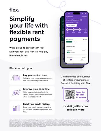 Split rent payments with flex